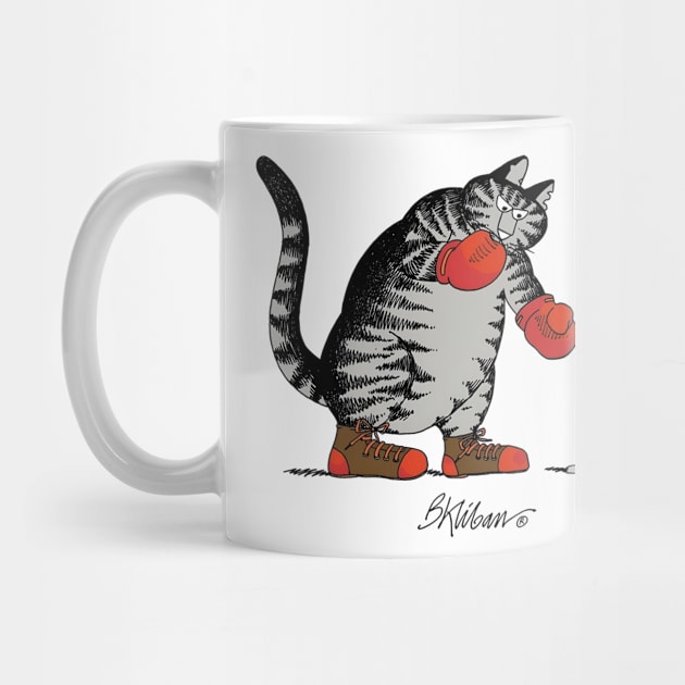 B Kliban Cat boxing by audrinadelvin